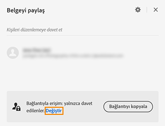 Değiştir'i seçme ve bağlantı ayarlarını düzenleme 