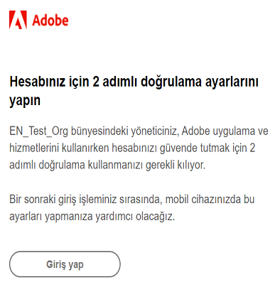 2 adımlı doğrulamaya kaydolma