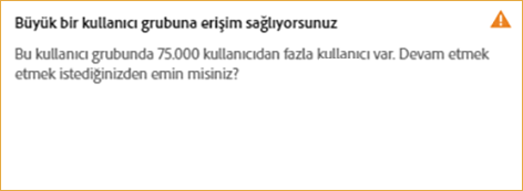 Profile 75.000'den fazla kullanıcı grubu atama