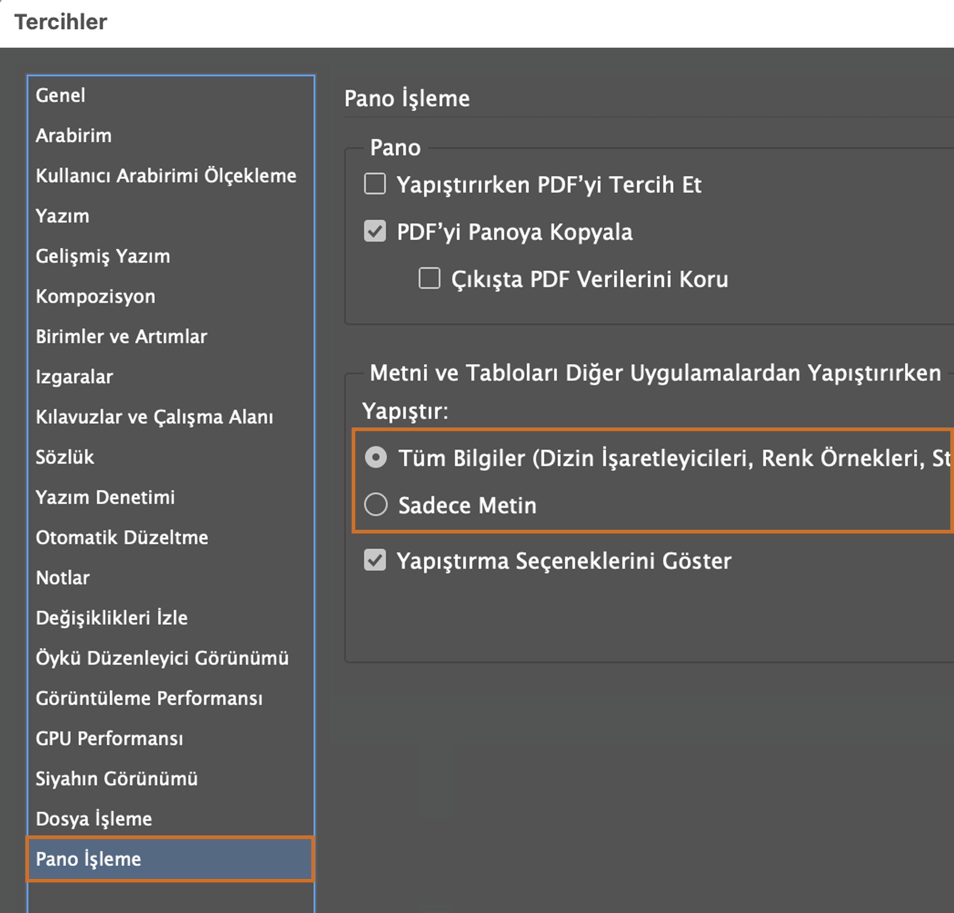 InDesign'da Stil Paketleri ile çalışma