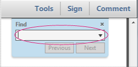 Belgeyi sağ tıklatın ve Bul seçeneğini belirleyin
