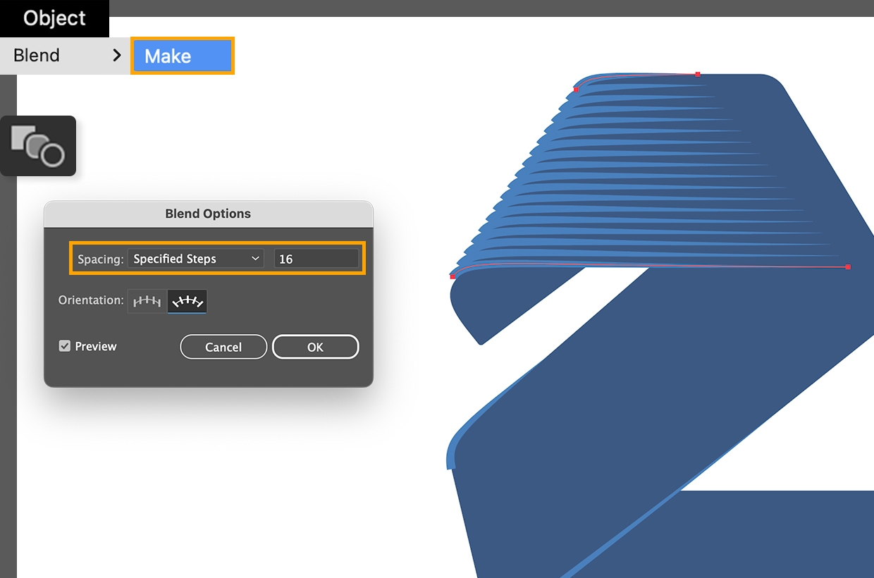 Adobe Learn - Learn Illustrator How to create a blend with strokes in ...
