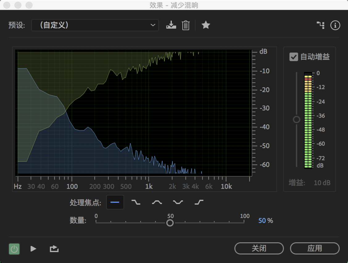 应用降噪技术和恢复效果