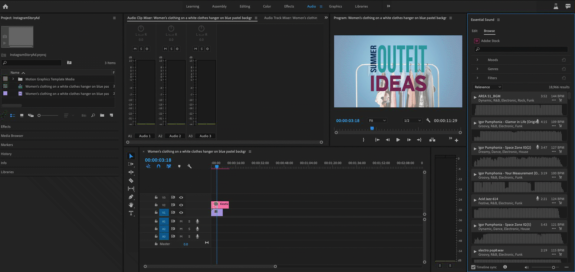 在 Adobe Premiere Pro 中集成 Adobe Stock 音频 在 Adobe Premiere Pro 中集成 Adobe Stock 音频