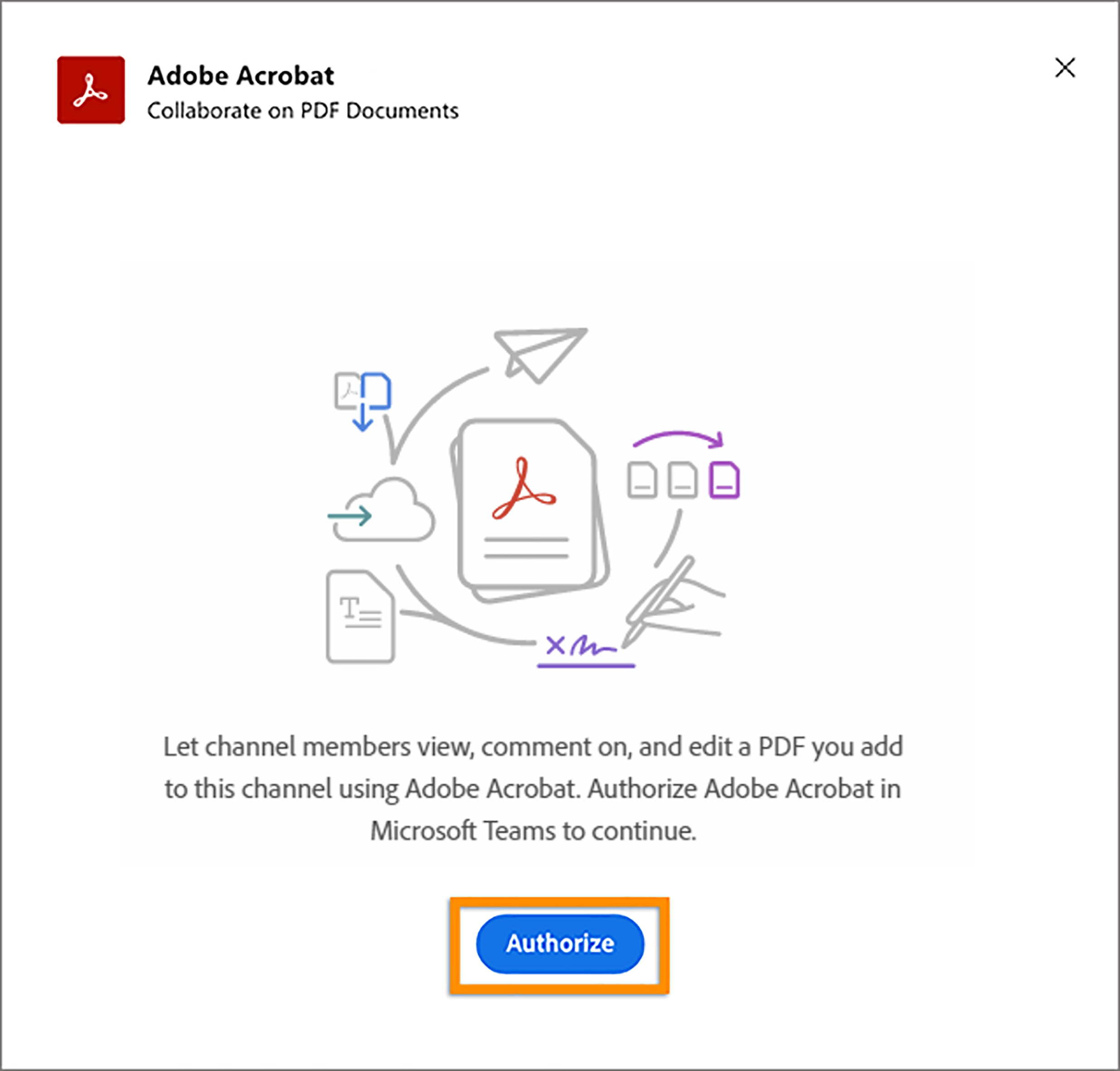 在microsoft Teams 中進行pdf 共同作業