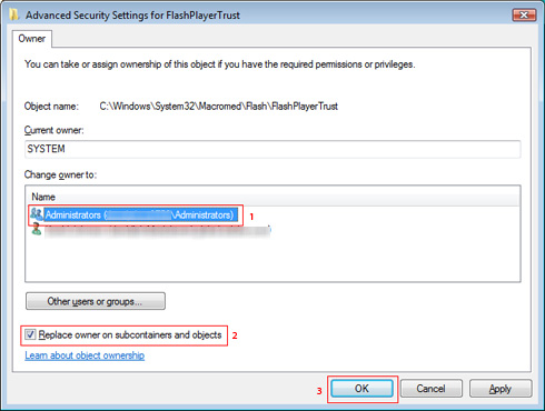 Advanced Security Settings