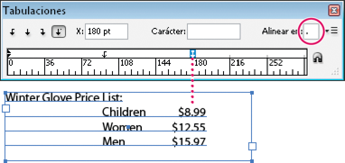 Tutorial InDesign 001 Op_decimal_tab