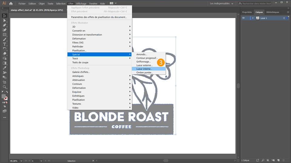 Comment Cr er Un Effet Tampon Avec Adobe Illustrator Tutoriels Adobe Illustrator