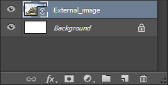 Photoshop Linked Smart Object in Layers panel